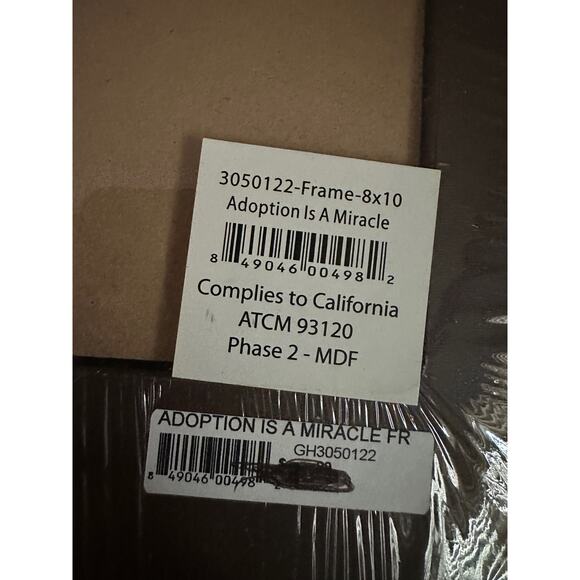 Adoption is a Miracle frame - Picture 4 of 4